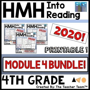 Preview of HMH Into Reading 4th Grade Module 4 Supplement | Printable Bundle