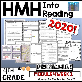 Preview of HMH Into Reading 4th Grade Module 4 Week 1 Supplemental | Printable