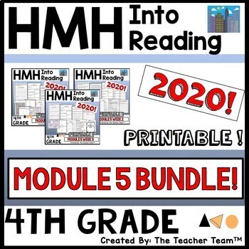 Preview of HMH Into Reading 4th Grade Module 5 Supplement | Printable Bundle