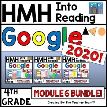 Preview of HMH Into Reading 4th Grade Module 6 Supplement | Google Slides Bundle