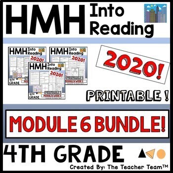 Preview of HMH Into Reading 4th Grade Module 6 Supplement | Printable Bundle