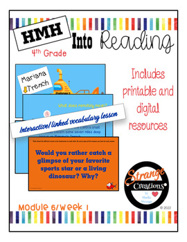 Preview of HMH Into Reading 4th Grade/Module 6 Week 1 Supplement