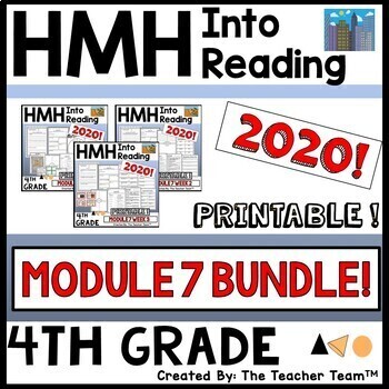 Preview of HMH Into Reading 4th Grade Module 7 Supplement | Printable Bundle