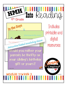 Preview of HMH Into Reading 4th Grade/Module 7 Week 2 Supplement