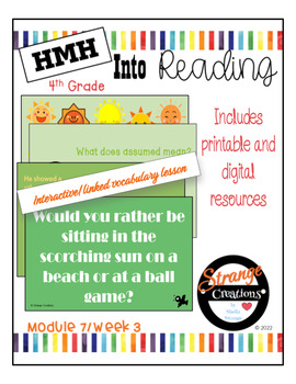 Preview of HMH Into Reading 4th Grade/Module 7 Week 3 Supplement