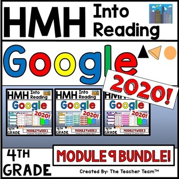 Preview of HMH Into Reading 4th Grade Module 9 Supplement | Google Slides Bundle