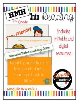 Preview of HMH Into Reading 4th Grade/Module 8 Week 1 Supplement
