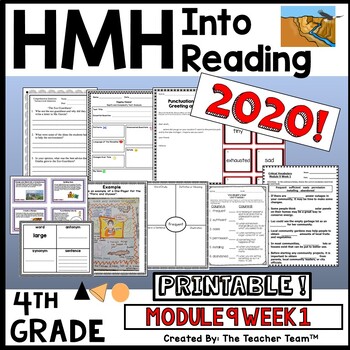 Preview of HMH Into Reading 4th Grade Module 9 Week 1 Supplemental | Printable