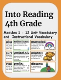 HMH Into Reading 4th Grade Unit Vocabulary Words