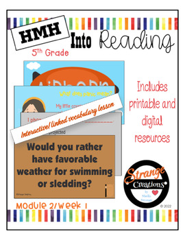 Preview of HMH Into Reading 5th Grade/Module 2 Week 1 Supplement
