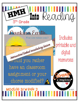 Preview of HMH Into Reading 5th Grade/Module 3 Week 2 Supplement