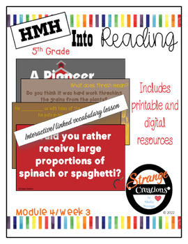 Preview of HMH Into Reading 5th Grade/Module 4 Week 3 Supplement