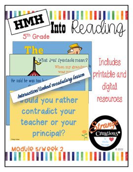 Preview of HMH Into Reading 5th Grade/Module 5 Week 2 Supplement