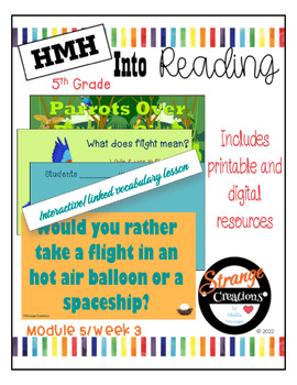 Preview of HMH Into Reading 5th Grade/Module 5 Week 3 Supplement