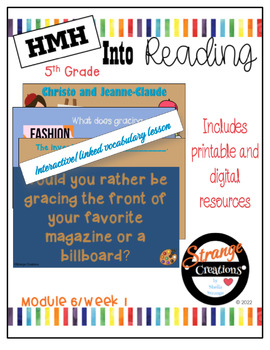 Preview of HMH Into Reading 5th Grade/ Module 6 Week 1 Supplement