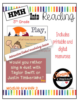 Preview of HMH Into Reading 5th Grade/Module 6 Week 2 Supplement