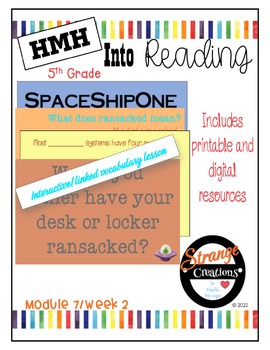 Preview of HMH Into Reading 5th Grade/Module 7 Week 2 Supplement