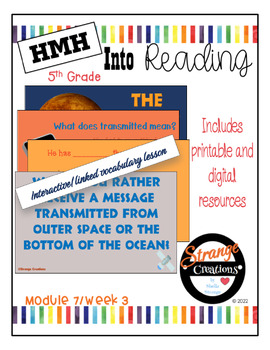 Preview of HMH Into Reading 5th Grade/Module 7 Week 3 Supplement