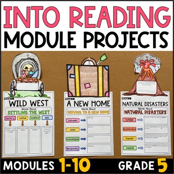 Preview of HMH Into Reading 5th Grade Module Projects (Big Idea Words and Module Theme)