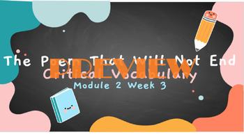 Preview of HMH Into Reading 5th grade Module 2 Week 3 Critical Vocabulary (editable)