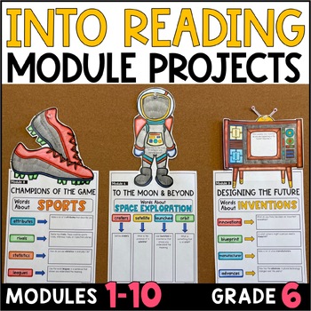 Preview of HMH Into Reading 6th Grade Module Projects (Big Idea Words and Module Theme)