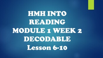 Preview of HMH Into Reading Decodable Questions Module 1 Week 2