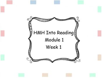 Preview of HMH Into Reading First Grade Module 1 Week 1 Lesson 1-5 (Grammar updated!)