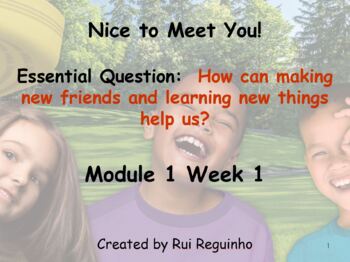 Preview of HMH Into Reading - First Grade - Module 1 Week 1