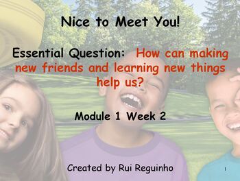 Preview of HMH Into Reading - First Grade - Module 1 Week 2