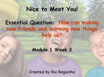 Preview of HMH Into Reading - First Grade - Module 1 Week 3