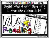 HMH Into Reading First Grade Sight Word and Spelling Lists