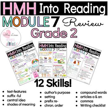Preview of HMH Into Reading Grade 2 Module 7 Assessment Review/ Study Guide + Google Slides