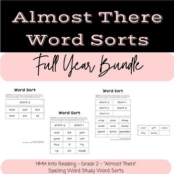Preview of HMH Into Reading Grade 2 Spelling Word Sorts - Full Year Bundle "AT"