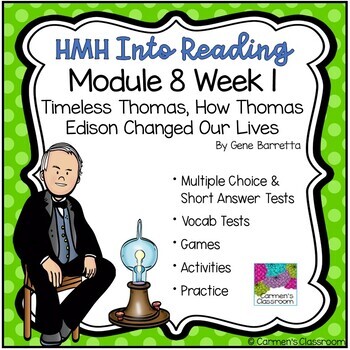 HMH Into Reading Module 8 Week 1 Grade 3 - Timeless Thomas Supplemental