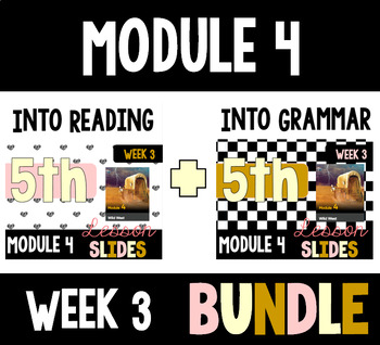 Preview of HMH Into Reading Grammar & Reading Bundle for Module 4 - Week 3