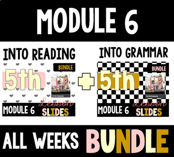 Preview of HMH Into Reading Grammar & Reading Bundle for Module 6 - ALL WEEKS