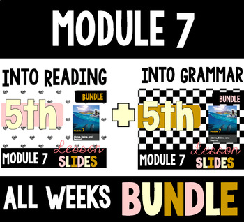 Preview of HMH Into Reading Grammar & Reading Bundle for Module 7 - ALL WEEKS