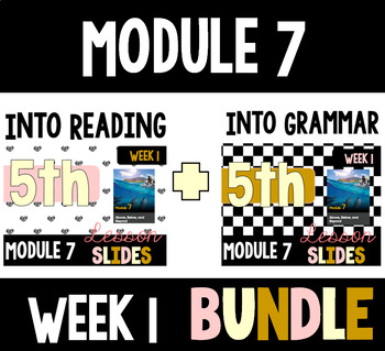 Preview of HMH Into Reading Grammar & Reading Bundle for Module 7 - Week 1