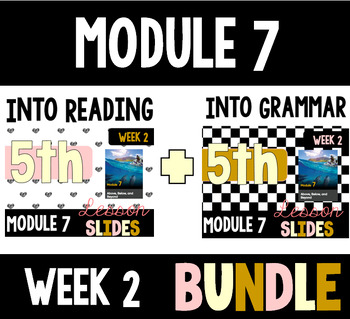 Preview of HMH Into Reading Grammar & Reading Bundle for Module 7 - Week 2