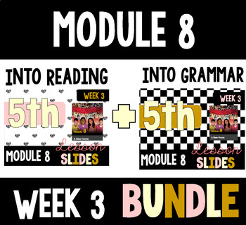 Preview of HMH Into Reading Grammar & Reading Bundle for Module 8 - Week 3