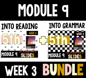 Preview of HMH Into Reading Grammar & Reading Bundle for Module 9 - Week 3