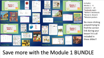 Preview of HMH Into Reading Kindergarten Module 1 BUNDLE! NEW STRUCTURED LITERACY