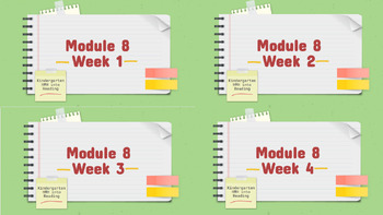 Preview of HMH Into Reading Kindergarten Module 8 BUNDLE! Google Slides