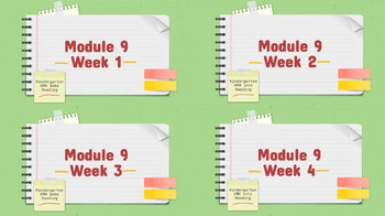 Preview of HMH Into Reading Kindergarten Module 9 BUNDLE! Google Slides