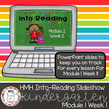 Preview of HMH Into Reading Kindergarten PowerPoint: Module 1 Week 1