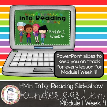 Preview of HMH Into Reading Kindergarten PowerPoint: Module 1 Week 4