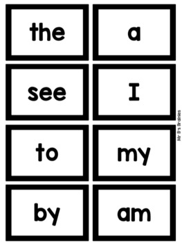 Preview of HMH Into Reading Kindergarten Sight Word Cards - EDITABLE!