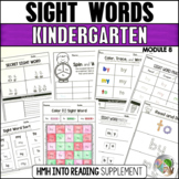 HMH Into Reading Kindergarten Sight Word Practice Module 8