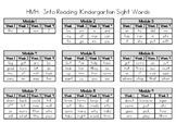 HMH:  Into Reading Kindergarten Sight Words (High Frequenc