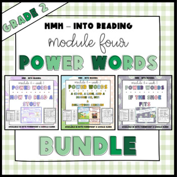 Preview of HMH Into Reading Module 4 Power Words Bundle